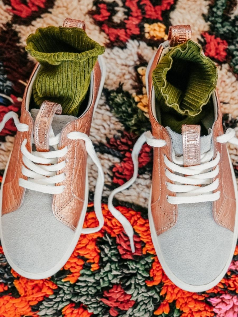 photo-portee-sneaker-vrouwen-leer-pink-goud-wit-pm002-goud-wit-paul-marius-pm002-g-pi-w-s36