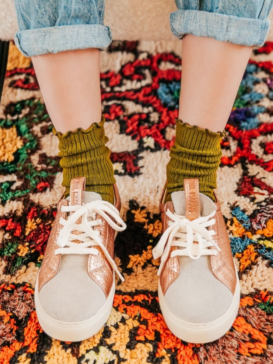 photo-back-sneaker-vrouw-leer-pink-gold-white-pm002-gold-white-paul-marius-pm002-g-pi-w-s36 PM002 G-PI-W-S36