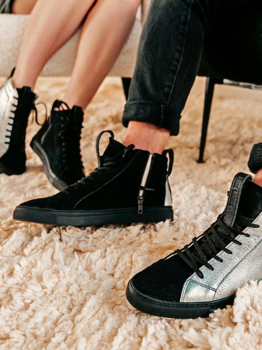 photo-front-sneaker-vrouw-zilver-zwart-pm001-zilver-paul-marius-pm001-s-b-s36