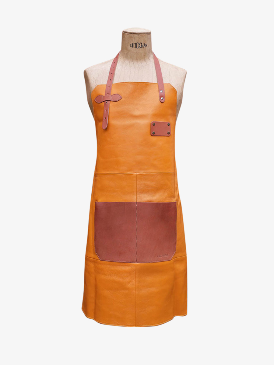 photo-portee-tablier-cuir-jardinage-jaune-ablier-en-cuir-safran-paul-marius-apron-leather-y