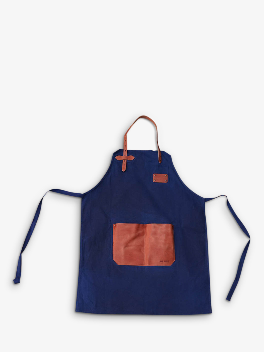 foto-vue-de-face-tablier-cuir-jardinage-bleu-letablier-bleu-marine-paul-marius-apron-db