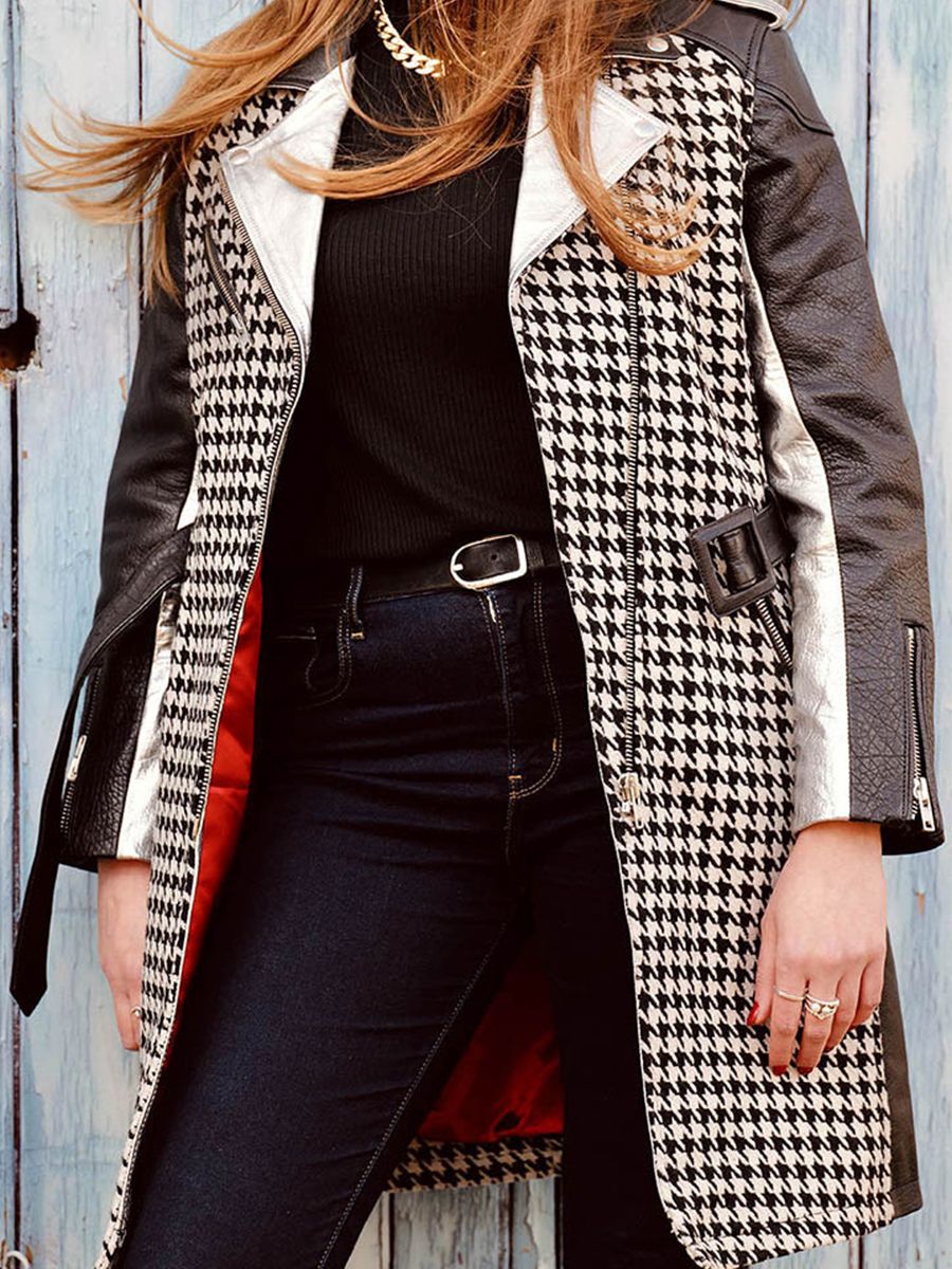 photo-front-view-trench-leather-woman-zwart-wit-french-houndstooth-paul-marius-wtc-hs-b-s36
