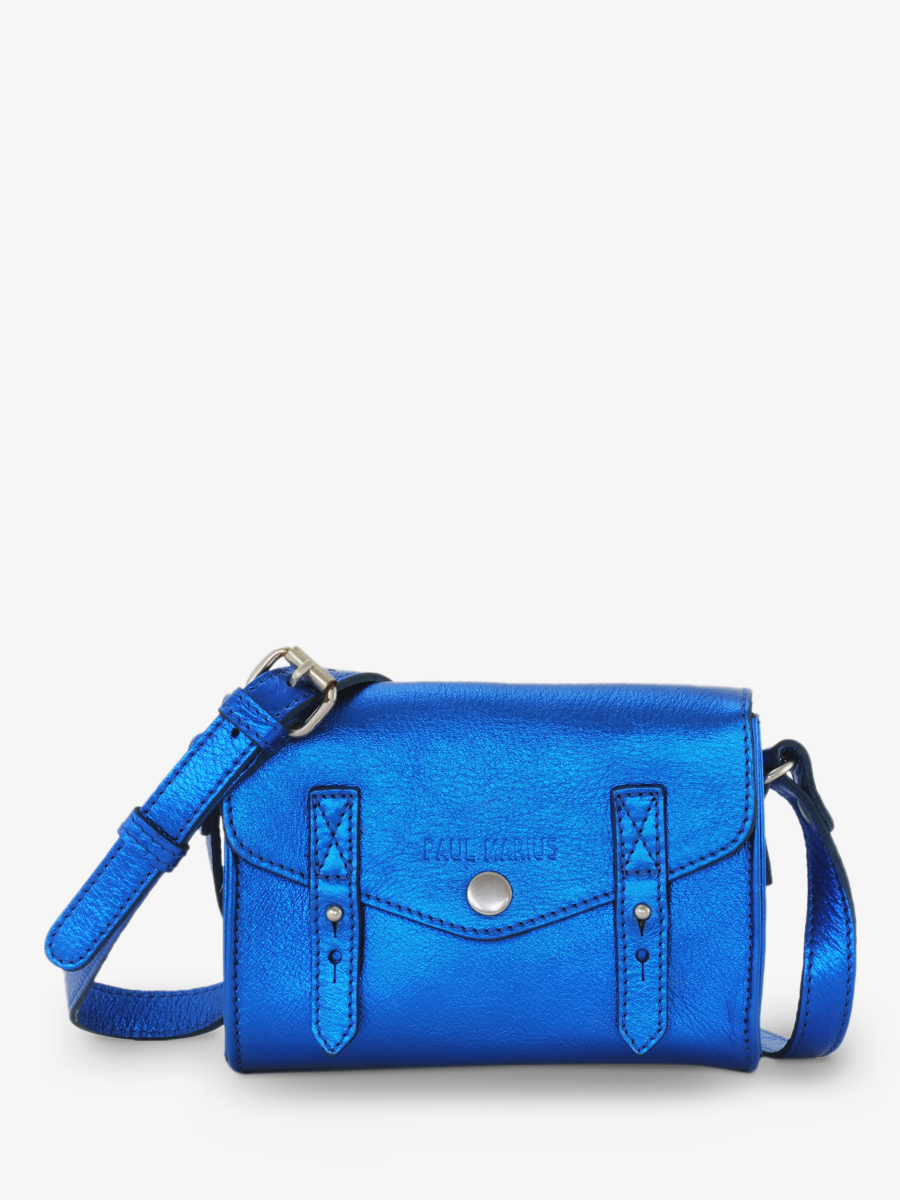 foto-vue-de-face-sac-bandouliere-cuir-vrouw-blauw-de-mini-onmisbaar-ultraviolet-paul-marius