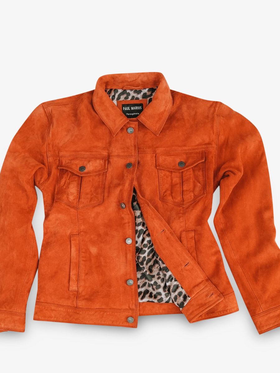 foto-interieur-mannubuck-leren-jas-oranje-lenumero-1-tangerine-paul-marius-blouson-o-s