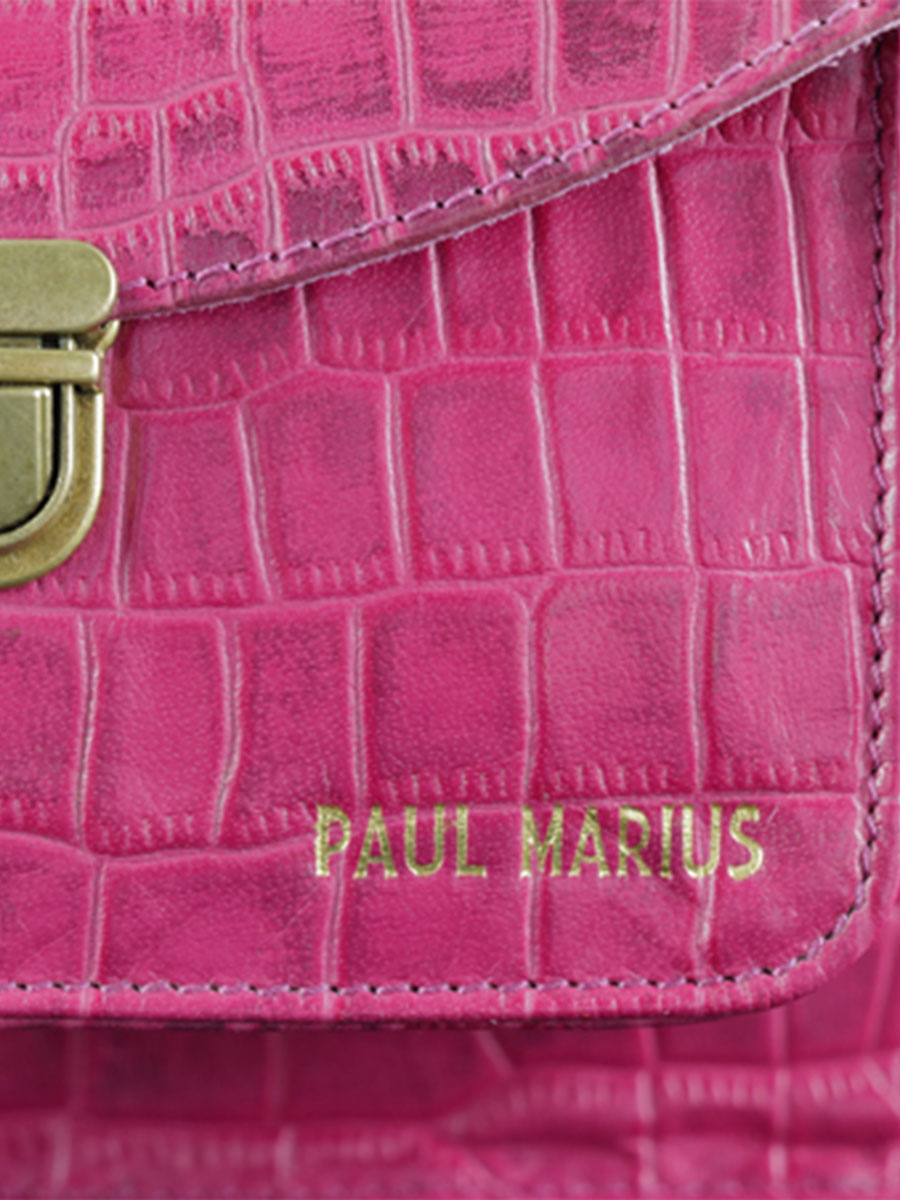 foto-mATERIAAL-BANDOULIERE-BAG-LEATHER-WOMAN-PINK-MADEMOISELLE-GEORGE-ALLIGATOR-COCKTAIL-TOURMALINE-PAUL-MARIUS-W05-A-PI W05 A-PI