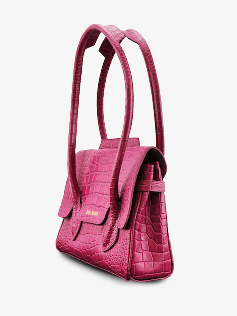 foto-vue-de-cote-sac-a-main-cuir-vrouw-knoop-colette-s-alligator-cocktail-tourmaline-paul-marius-w28s-a-pi