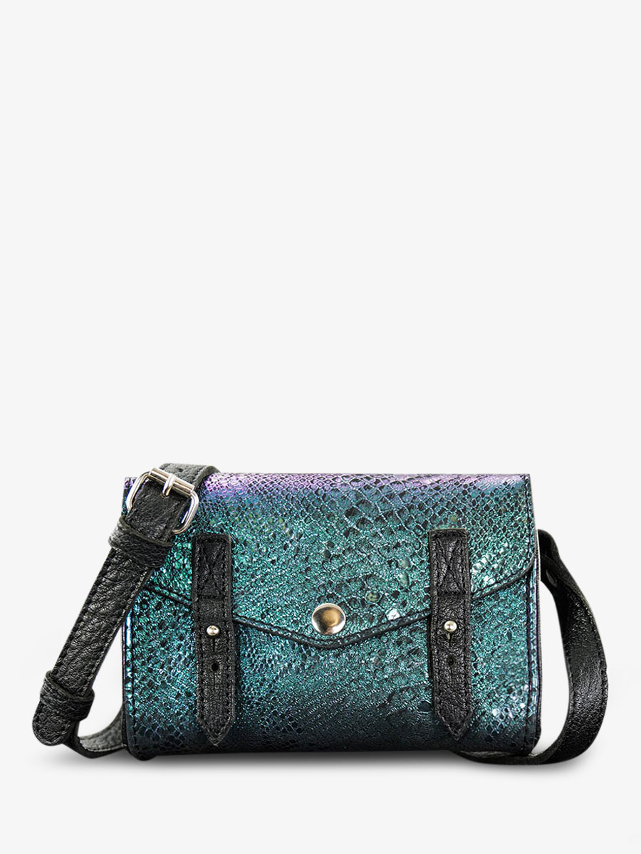 foto-vue-de-face-sac-bandouliere-cuir-vrouw-blauw-groen-de-mini-onmisbaar-boreal-paul-marius-w08s-msp