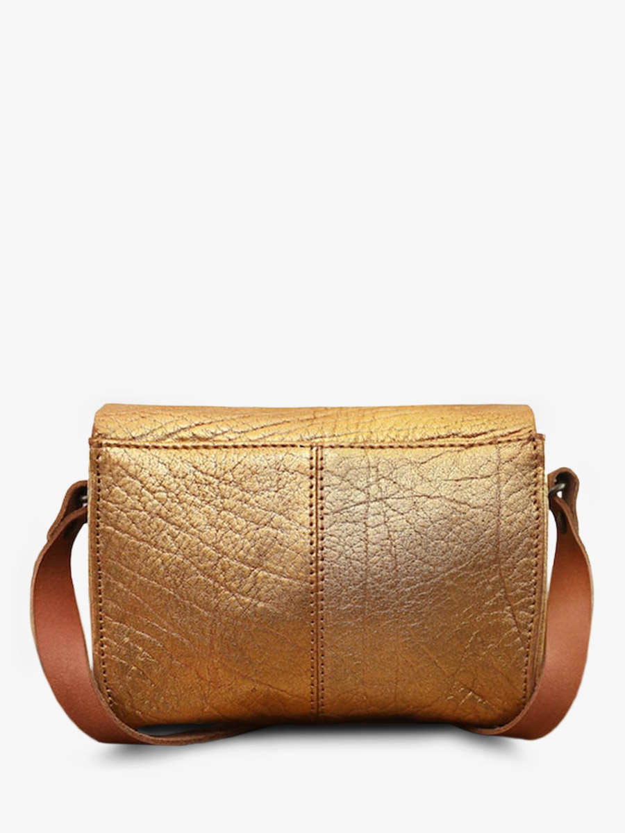 foto-back-pocket-bandolier-bag-vrouw-leer-goud-le-mini-onmisbaar-goud-paul-marius-w08s-gd