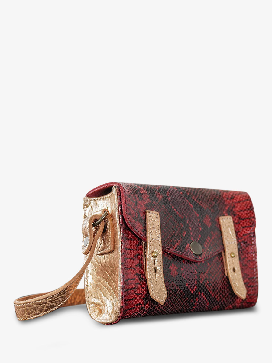foto-vUE-DE-COTE-BANDOULIERE-BAG-WOMAN-LEATHER-RED-MINI-INDISPENSABLE-PYTHON-RED-GARNET-PAUL-MARIUS-W08S-PG-G-PI W08S-PG-PI