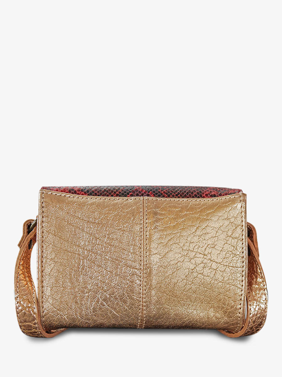 photo-vue-de-dos-sac-bandouliere-cuir-vrouw-red-le-mini-onmisbaar-python-red-grenat-paul-marius-w08s-p-rg-g-pi