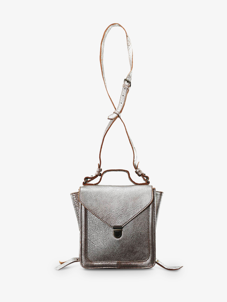 foto-front-petit-sac-bandouliere-cuir-vrouw-zilver-mistinguette-amber-zilver-paul-marius-w20-bs