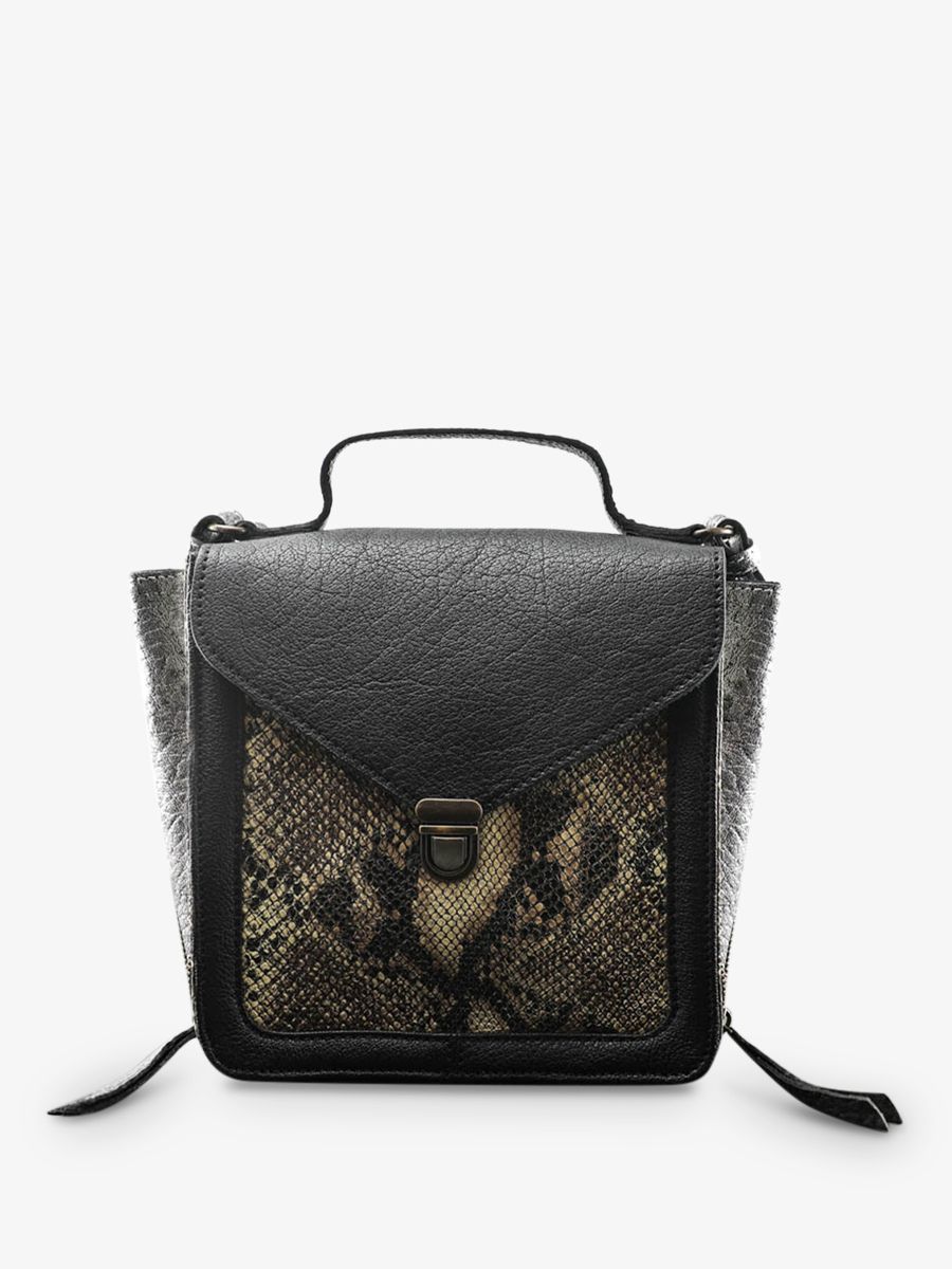 photo-vue-de-dos-petit-sac-bandouliere-cuir-vrouw-zilver-zwart-mistinguette-python-zilver-zwart-paul-marius-w20-p-s-b