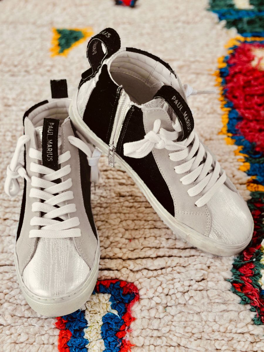 foto-front-sneaker-vrouw-leer-zwart-pm001-black-paul-marius-pm001-fifties-b-s35-