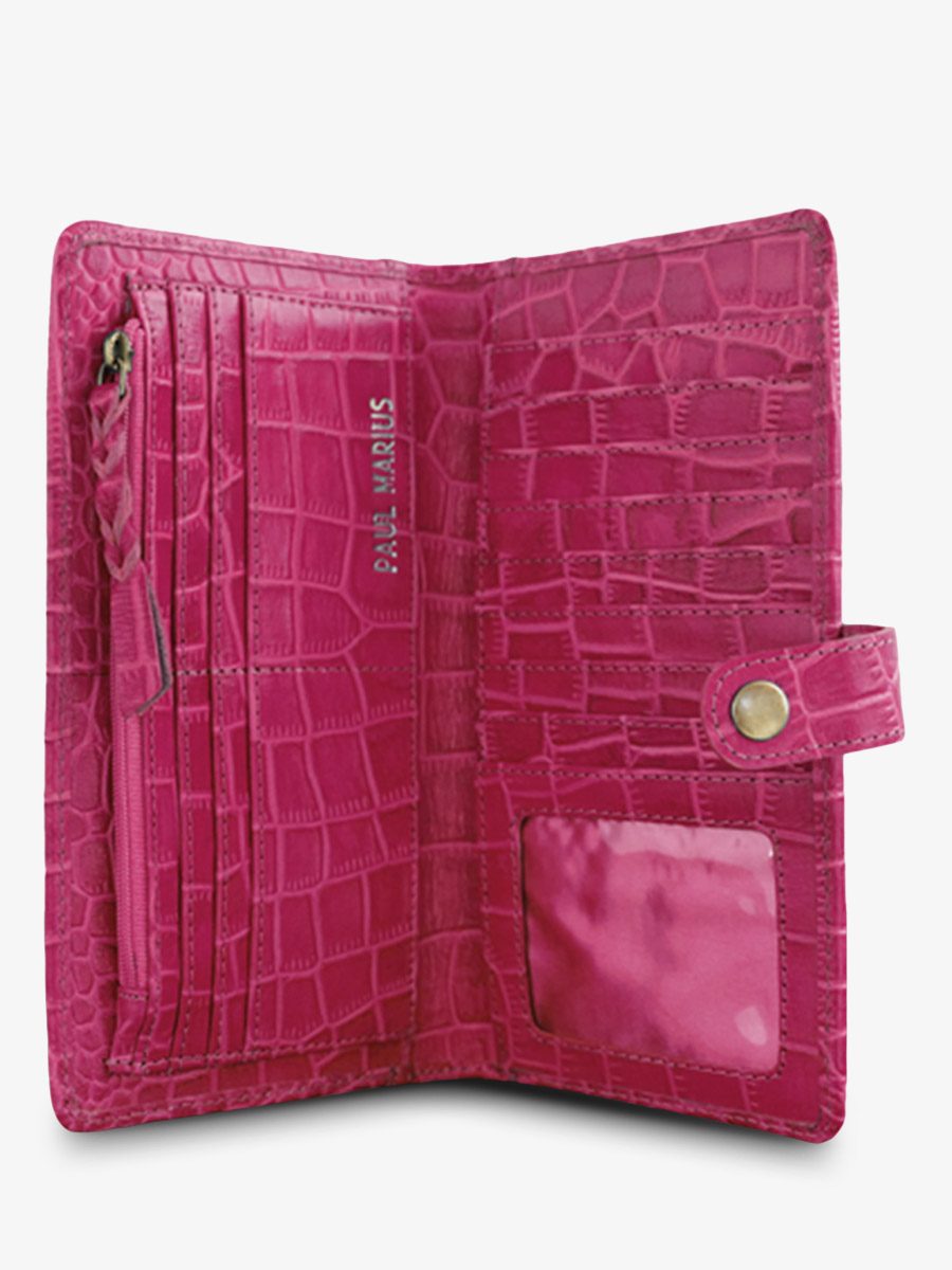 foto-front-portfolio-leder-vrouw-roze-portfolio-charlotte-n2-alligator-cocktail-tourmaline-paul-marius-m67-a-pi