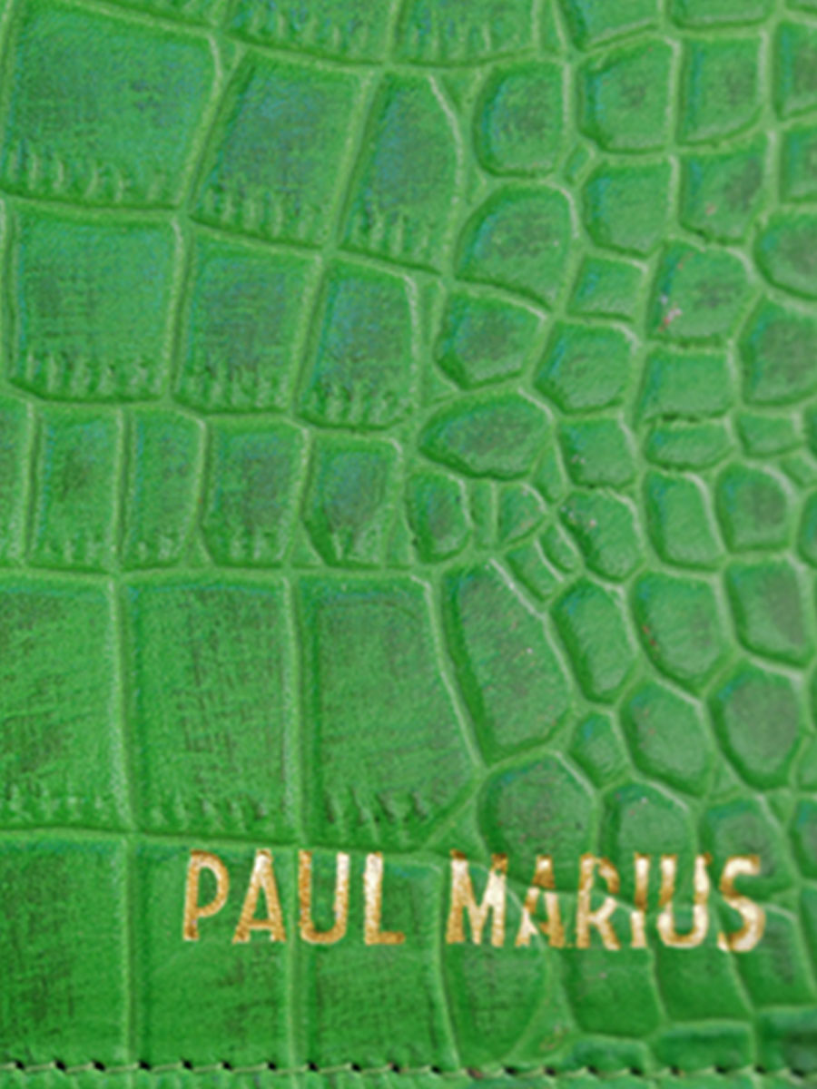 foto-materiaal-deur-leder-vrouw-groen-portfolio-charlotte-n2-alligator-cocktail-jade-paul-marius-m67-a-gr