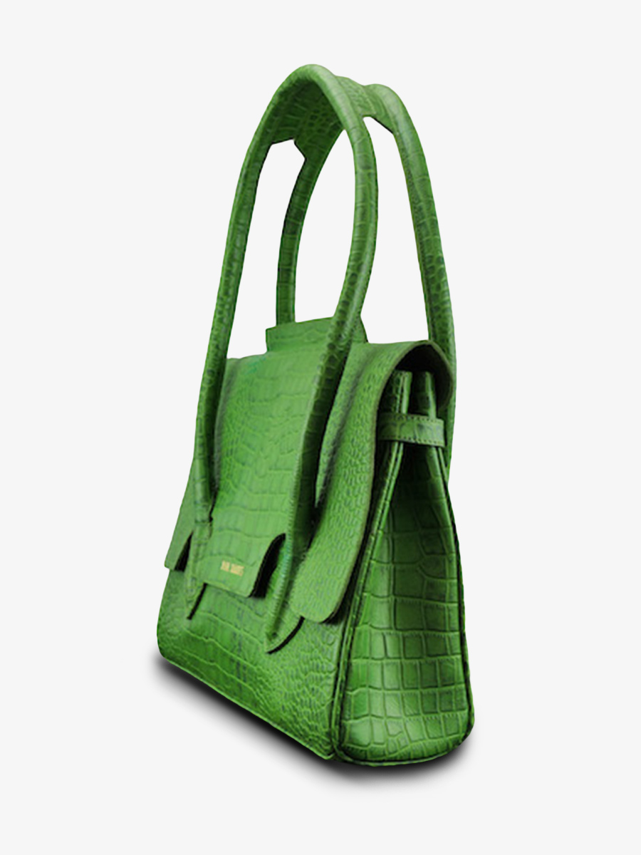 foto-cote-view-handtas-leer-vrouw-groen-colette-m-alligator-cocktail-jade-paul-marius-w28m-a-gr