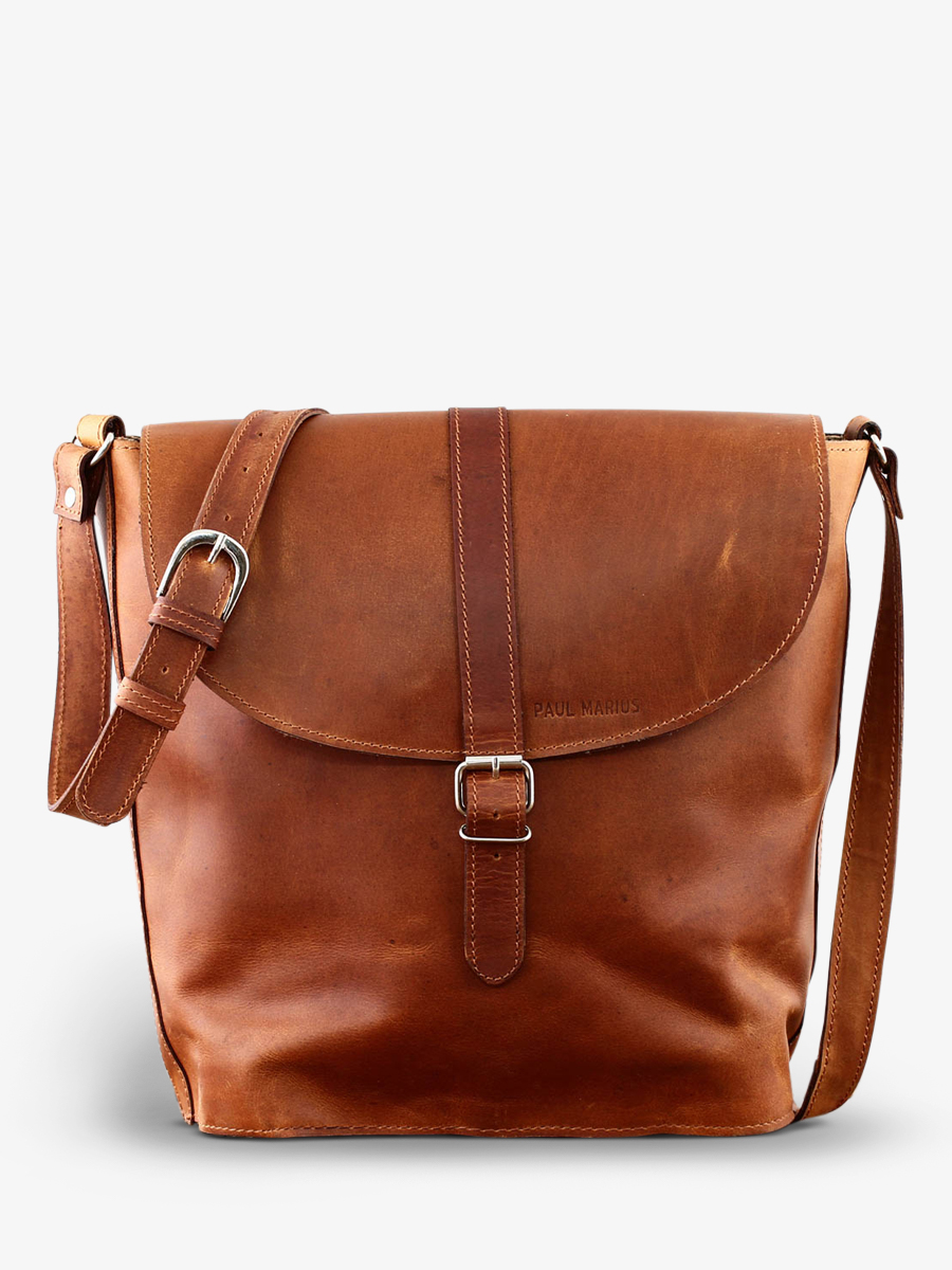 foto-front-face-bandelier-tas-vrouw-leder-bruin-authentiek-m-naturel-paul-marius-m43m-l