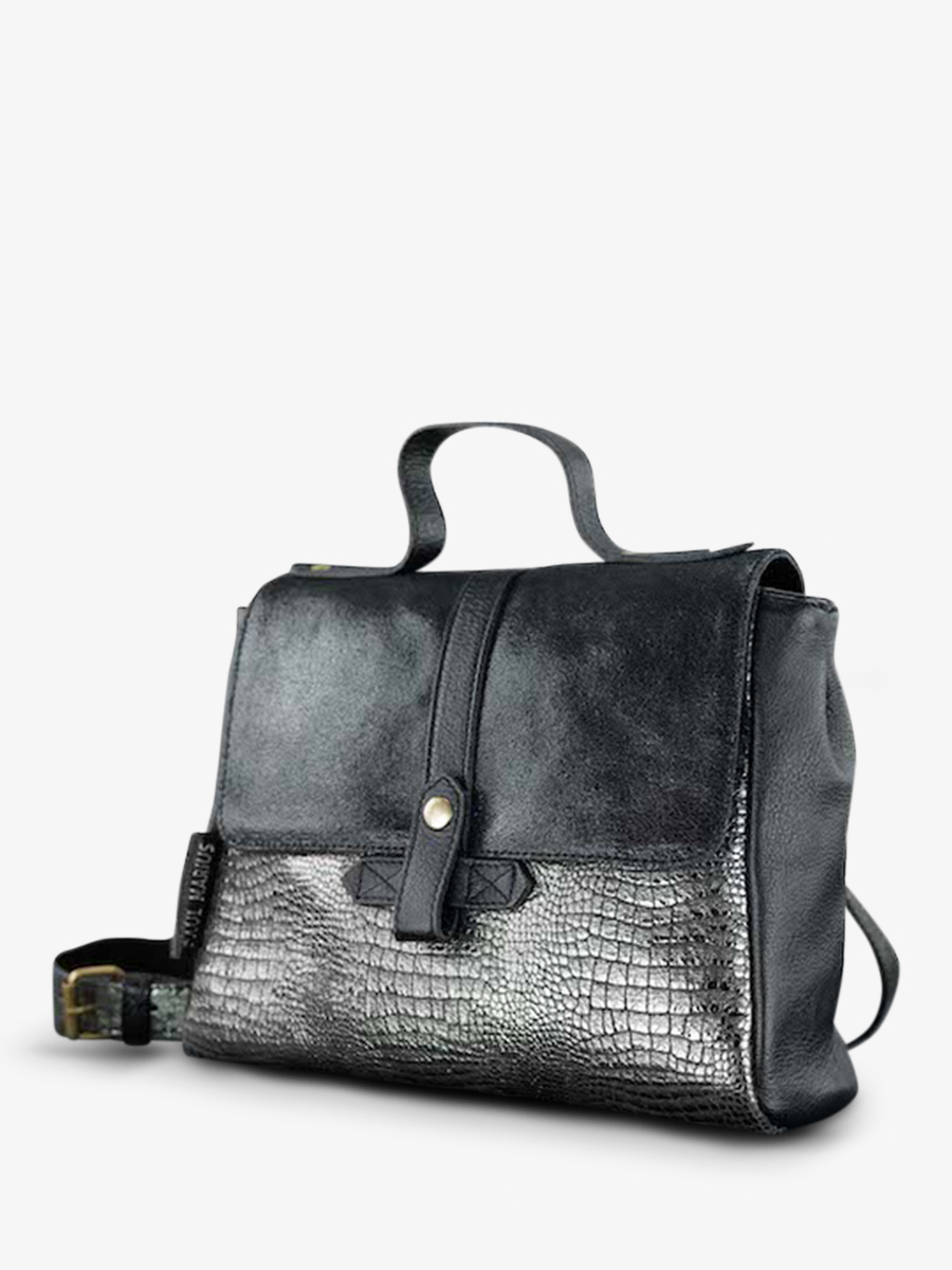 foto-cote-bandouliere-leder-vrouw-lecorneille-onyx-paul-marius-w23-onyx