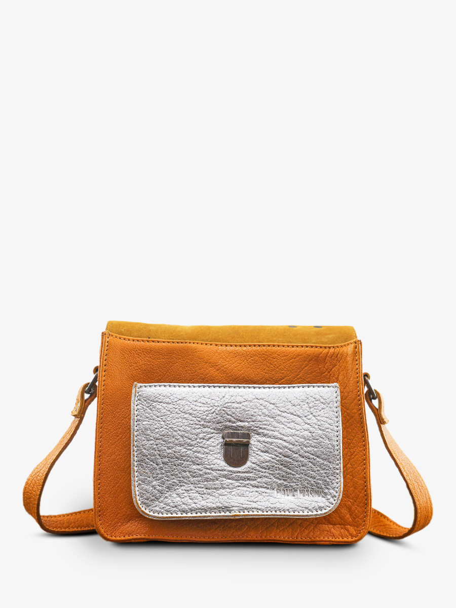 foto-interieur-bandouliere-leren-tas-vrouw-geel-zilver-mademoiselle-george-leopard-safran-zilver-paul-marius-w05-lp-y-s