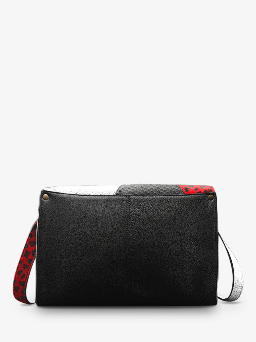 foto-back-strap-bag-LEATHER-WOMAN-SILVER-BLACK-RED-INDISPENSABLE-CHIMERE-SILVER-BLACK-RED-PAUL-MARIUS-W08-S-B-R