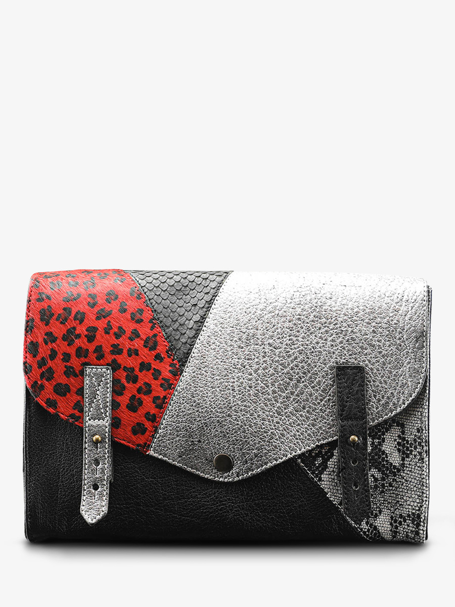 photo-front-picture-strap-bag-LEATHER-WOMAN-SILVER-BLACK-RED-INDISPENSABLE-CHIMERE-SILVER-BLACK-RED-PAUL-MARIUS-W08-S-B-R