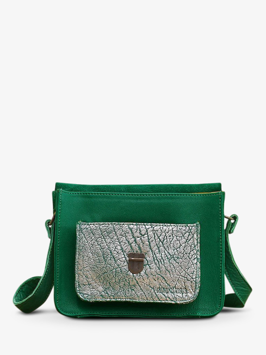photo-back-strap-bag-leather-vrouw-groen-zilver-mademoiselle-orge-green-jungle-zilver-paul-marius-w05-gr-s