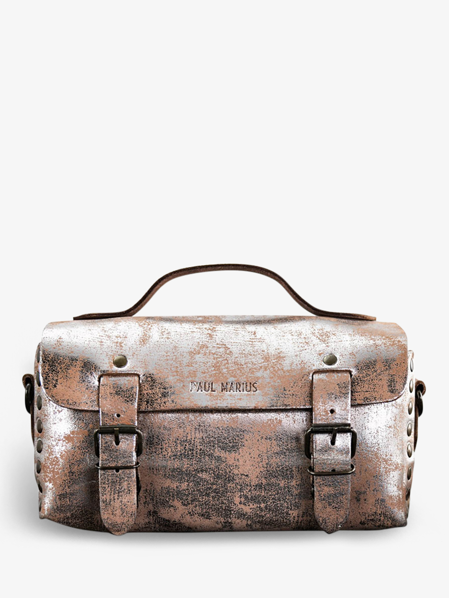 foto-gezicht-bandelier-tas-leder-vrouw-zilver-knutsel-vrouw-zilver-slatten-paul-marius-p02-sd