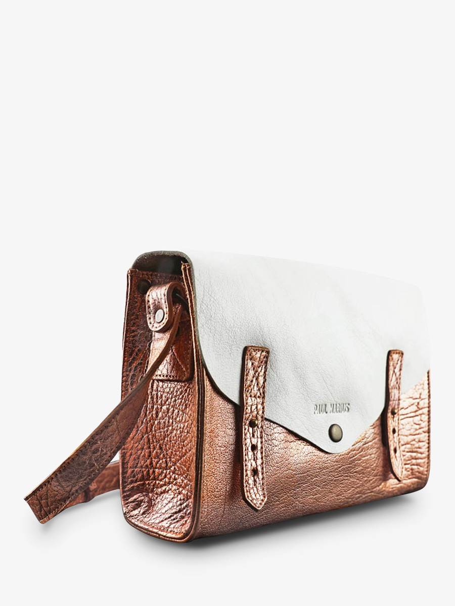 photo-vUE-DE-COTE-BANDOULIERE-BAG-WOMAN-LEATHER-GOLD-PINK-WIT-INDISPENSABLE-GOLD-PINK-WHITE-PAUL-MARIUS-W08-G-PI-W