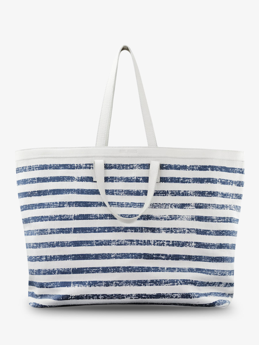 foto-vooraanzicht-beach-bag-blue-white-dune-west-coast-mariniere-paul-marius-m25-cnv-blu-w