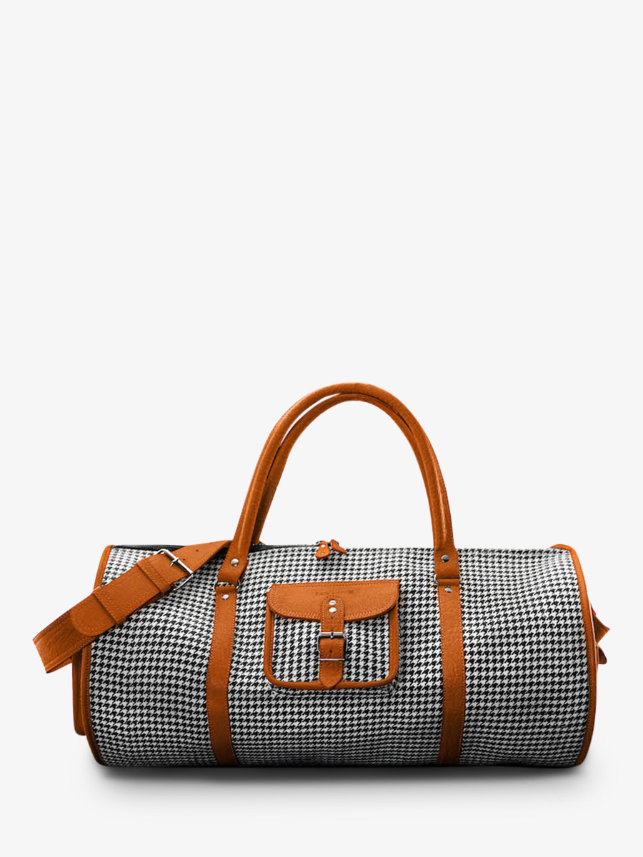 photo-front-view-oranje-leren-travel-tas-traveller-xl-big-prijs-tangerine-paul-marius-m08S60-hs-o