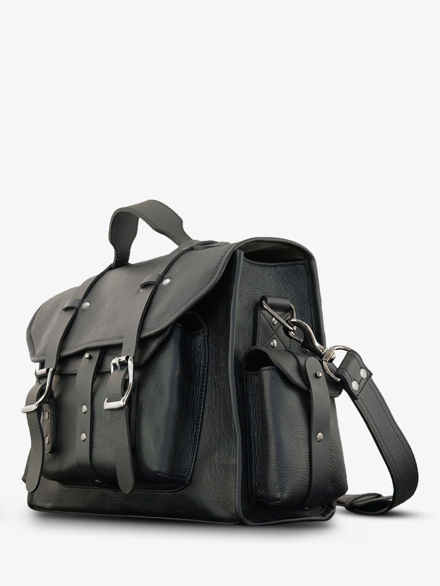 foto-detail-fietstas-leder-zwart-lenomade-m-zwart-olie-paul-marius-m100m-obl