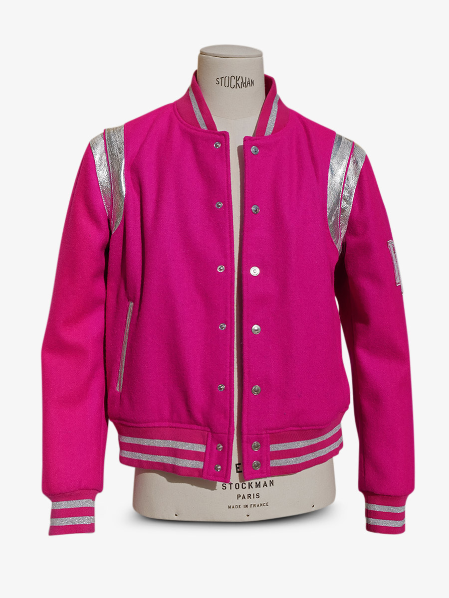 photo-front-view-teddy-blouson-cuir-et-tissus-leteddy-50s-fuchsia-paul-marius-tdy-fifties-pi-l